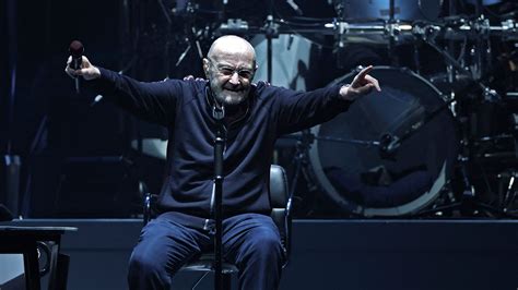 Phil Collins bids emotional farewell to fans at his final concert.